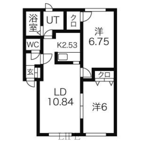 ボヌール元町の物件間取画像